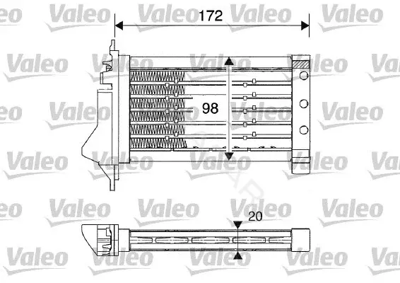 Радиатор печки VALEO 812249
