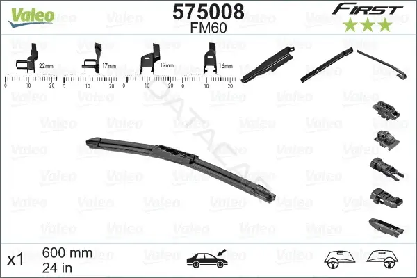 Щетки стеклоочистителя VALEO 575008