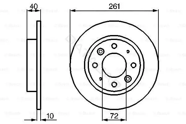 Тормозные диски BOSCH 0986479018