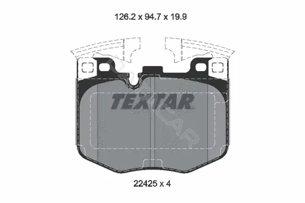 Тормозные колодки TEXTAR 2242501