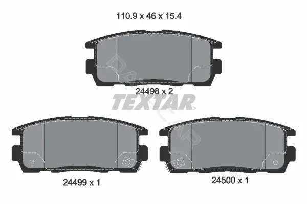 Тормозные колодки TEXTAR 2449801