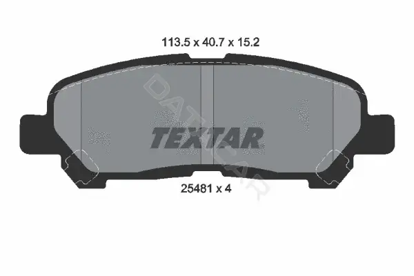 Тормозные колодки TEXTAR 2548101