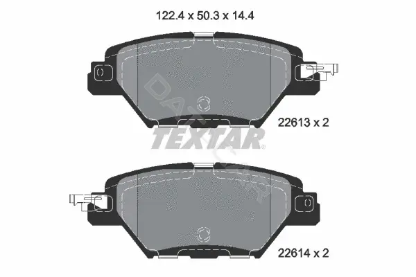 Тормозные колодки TEXTAR 2261301