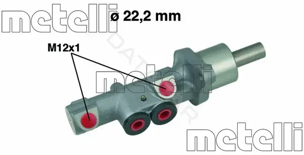 Главный тормозной цилиндр METELLI 05-0534