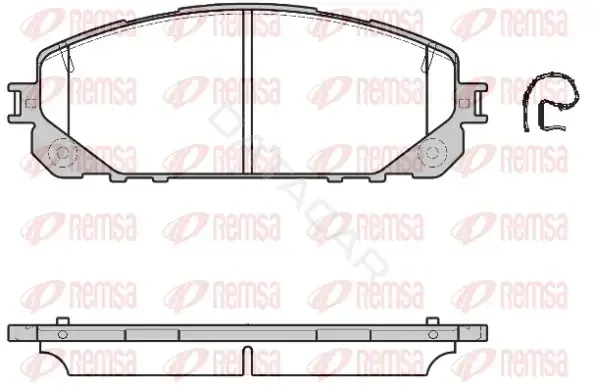 Тормозные колодки REMSA 1613.00