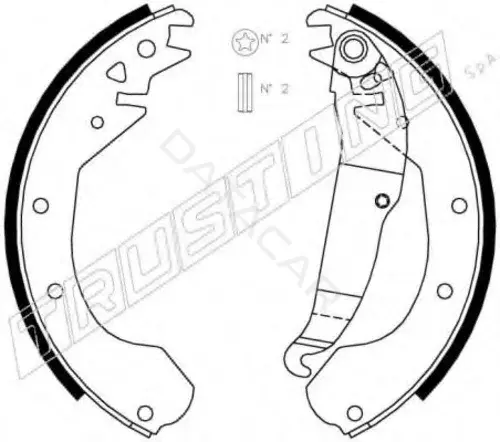 Барабанные колодки TRUSTING 073.163