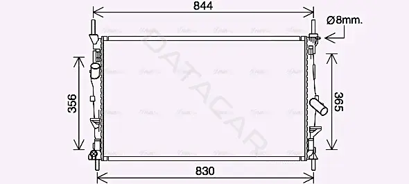 Радиатор охлаждения AVA FD2628