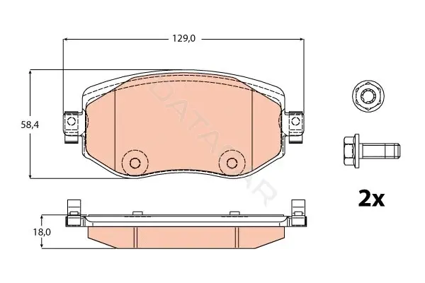 Тормозные колодки TRW GDB2175