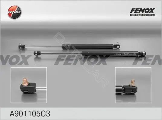 Амортизатор крышки багажника, капота, заднего стекла FENOX A901105C3