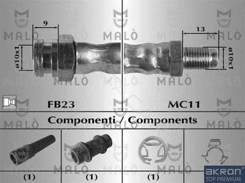 Тормозные шланги MALO 8571