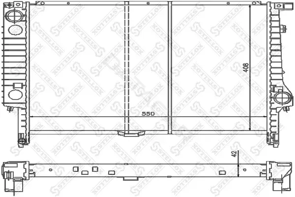 Радиатор охлаждения STELLOX 10-25583-SX