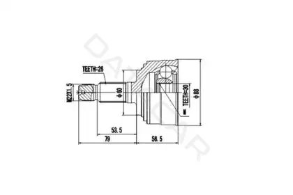 Шрус AYWIPARTS AW1510017
