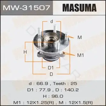 Подшипник ступицы MASUMA MW-31507