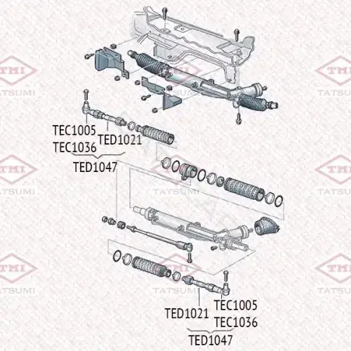 Рулевые наконечники TATSUMI TEC1005