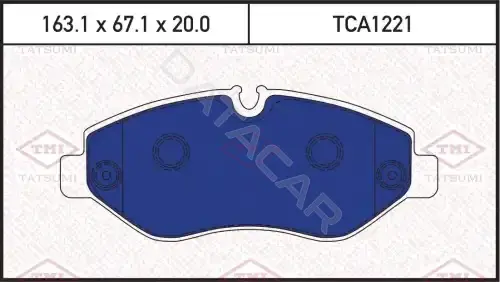 Тормозные колодки TATSUMI TCA1221