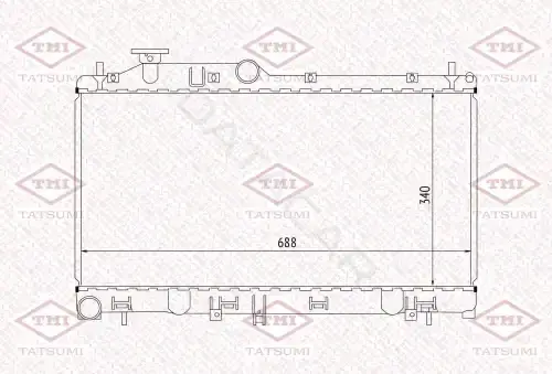 Радиатор охлаждения TATSUMI TGA1088