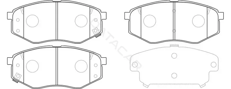 Тормозные колодки SB NAGAMOCHI BP10704