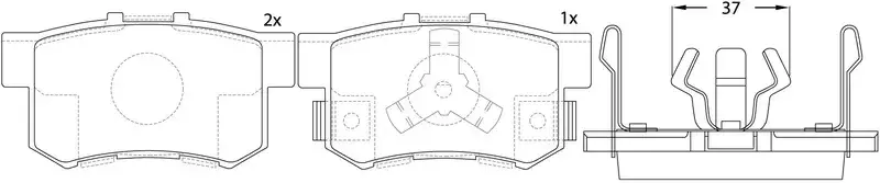 Тормозные колодки SB NAGAMOCHI BP28807