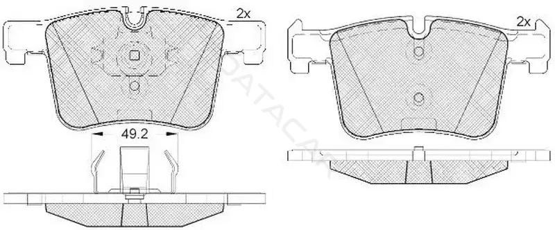 Тормозные колодки SB NAGAMOCHI BP32558