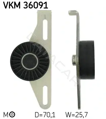 Натяжитель ремня генератора SKF VKM36091