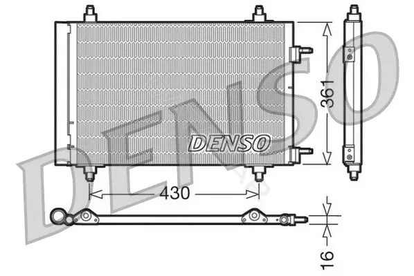 Радиатор кондиционера DENSO DCN07019
