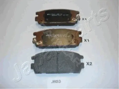 Тормозные колодки JAPANPARTS PP-H03AF