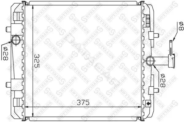 Радиатор охлаждения STELLOX 10-26358-SX