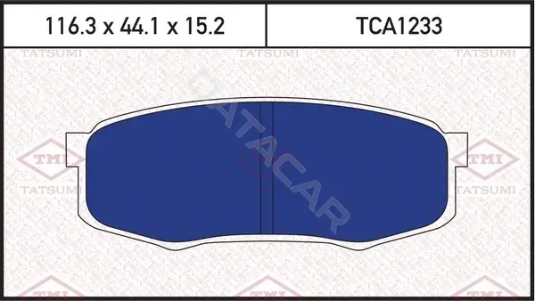 Тормозные колодки TATSUMI TCA1233