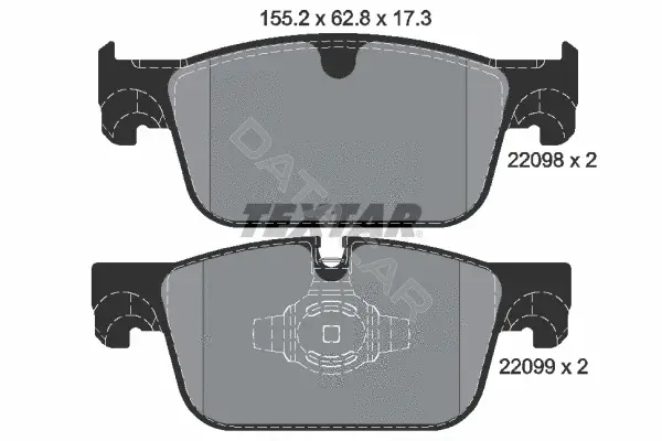 Тормозные колодки TEXTAR 2209801