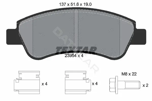 Тормозные колодки TEXTAR 2395401