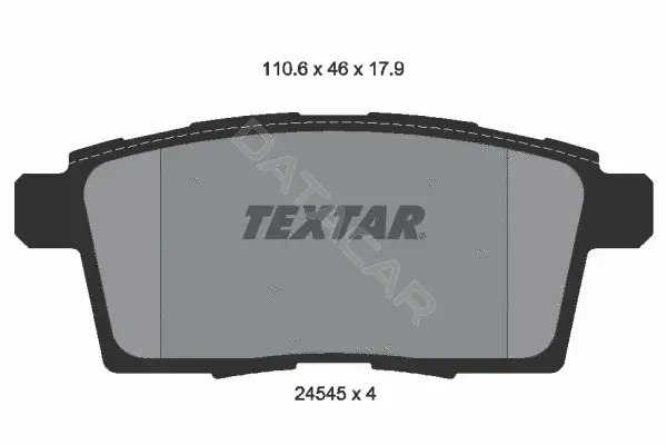 Тормозные колодки TEXTAR 2454501