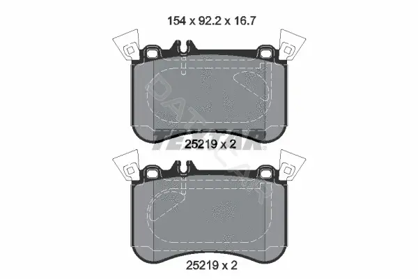Тормозные колодки TEXTAR 2521905