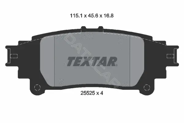 Тормозные колодки TEXTAR 2552501