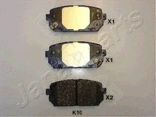 Тормозные колодки JAPANPARTS PP-K10AF