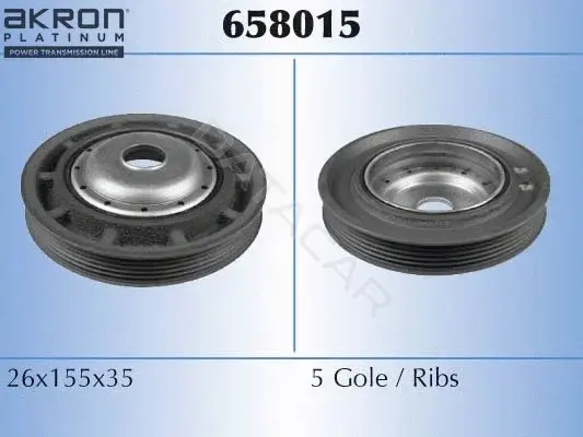Шкив коленвала MALO 658015