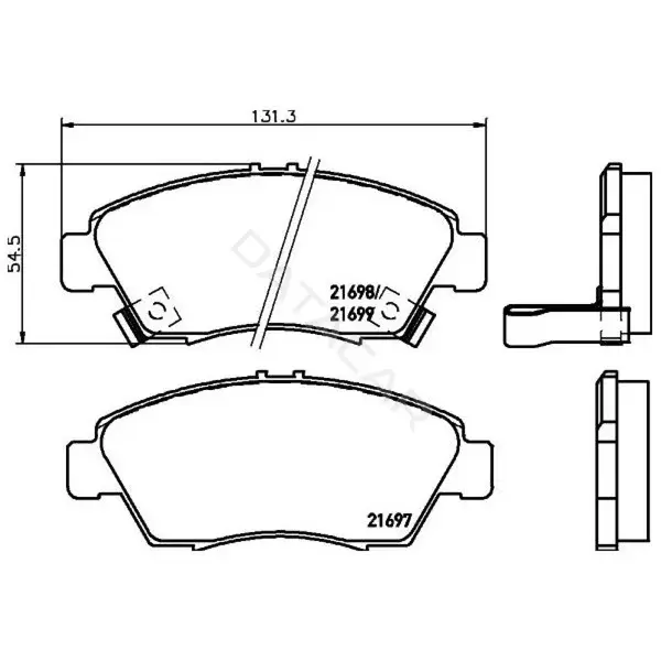 Тормозные колодки TRIALLI PF4216