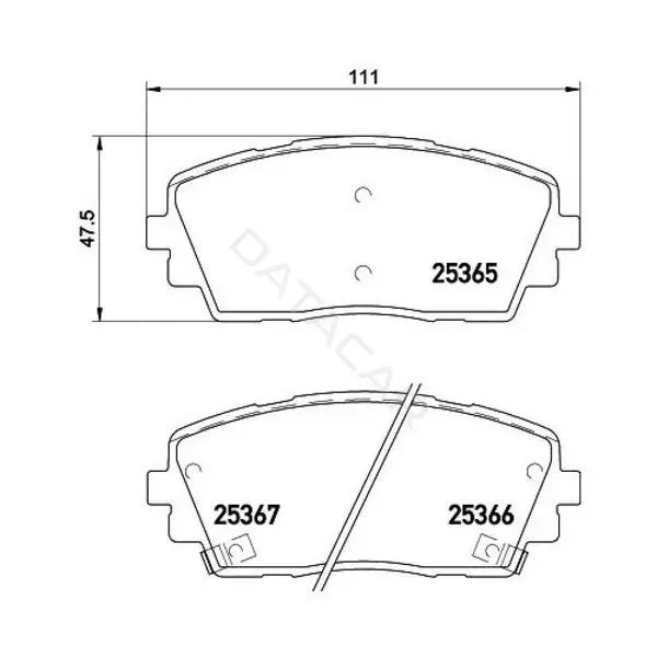Тормозные колодки TRIALLI PF4247