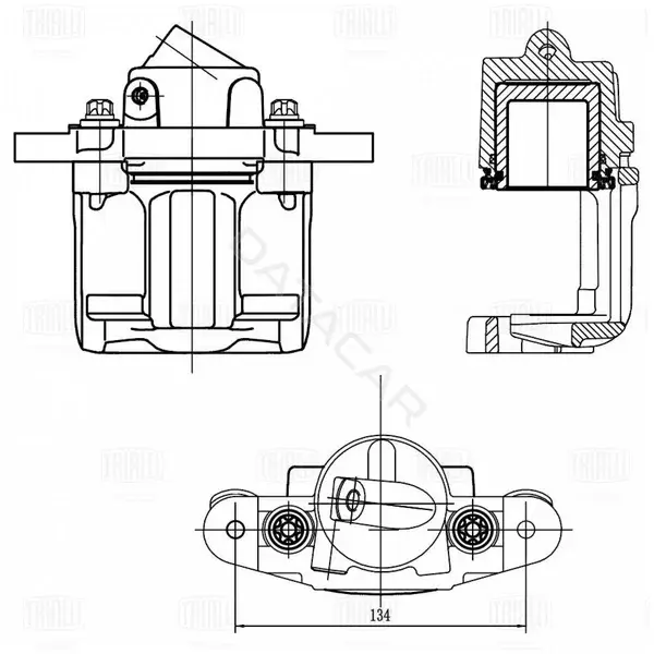 Суппорт тормозной TRIALLI CF415