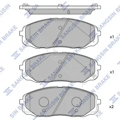 Тормозные колодки Hi-Q SP1688