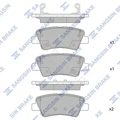 Тормозные колодки Hi-Q SP1845