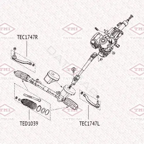 Рулевые наконечники TATSUMI TEC1747L