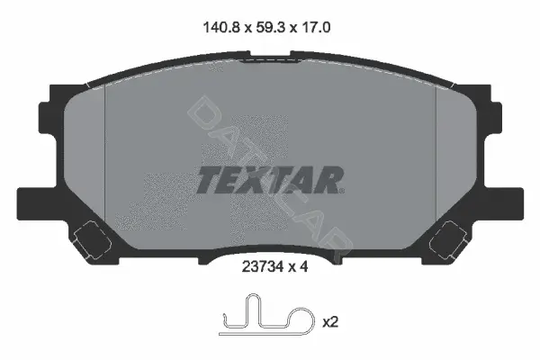 Тормозные колодки TEXTAR 2373401