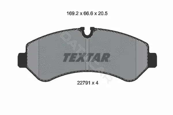 Тормозные колодки TEXTAR 2279101