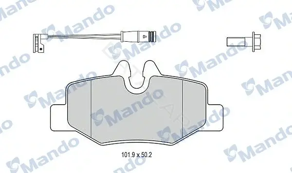 Тормозные колодки MANDO MBF015209