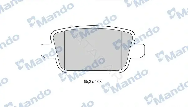 Тормозные колодки MANDO MBF015232