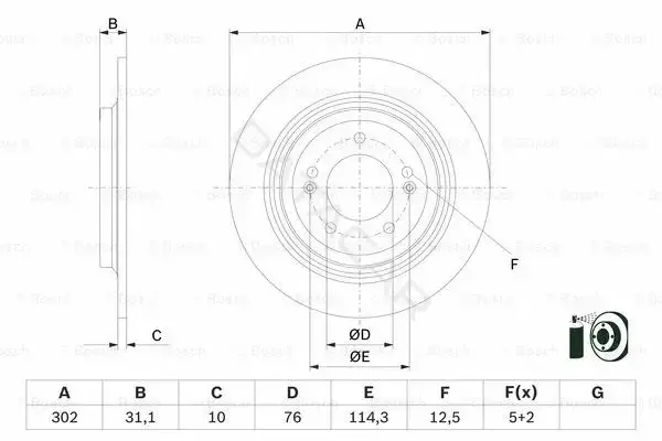 Тормозные диски BOSCH 0986479E46
