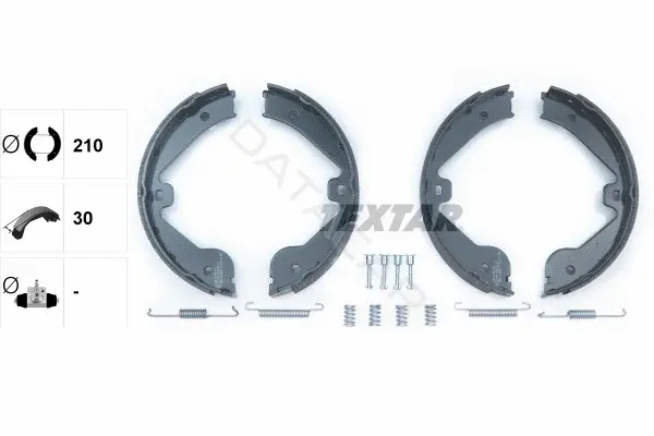 Колодки ручника TEXTAR 91062400