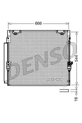 Радиатор кондиционера DENSO DCN50036