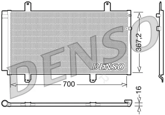 Радиатор кондиционера DENSO DCN51004