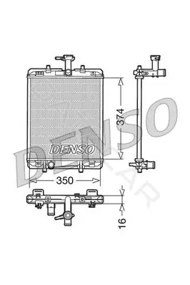 Радиатор охлаждения DENSO DRM21602